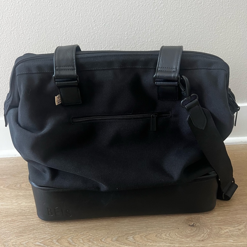 BEIS Black Weekender Bag